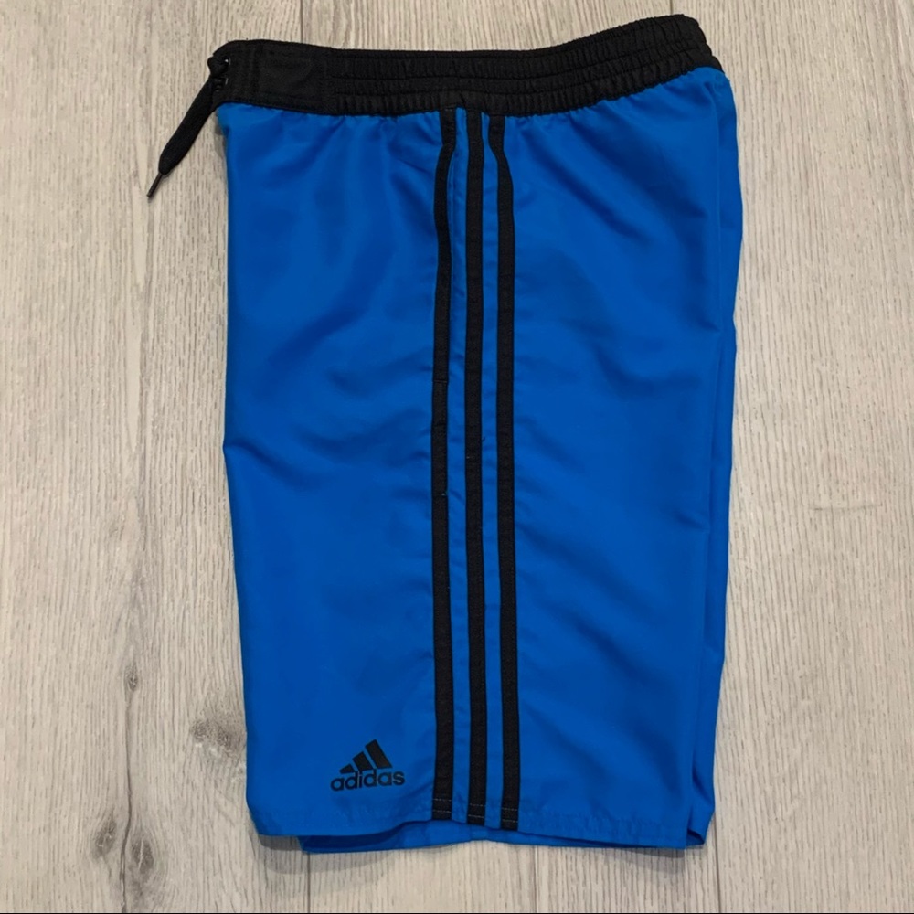 ADIDAS Lined Blue Swim Board Shorts Size M - Picture 12 of 12